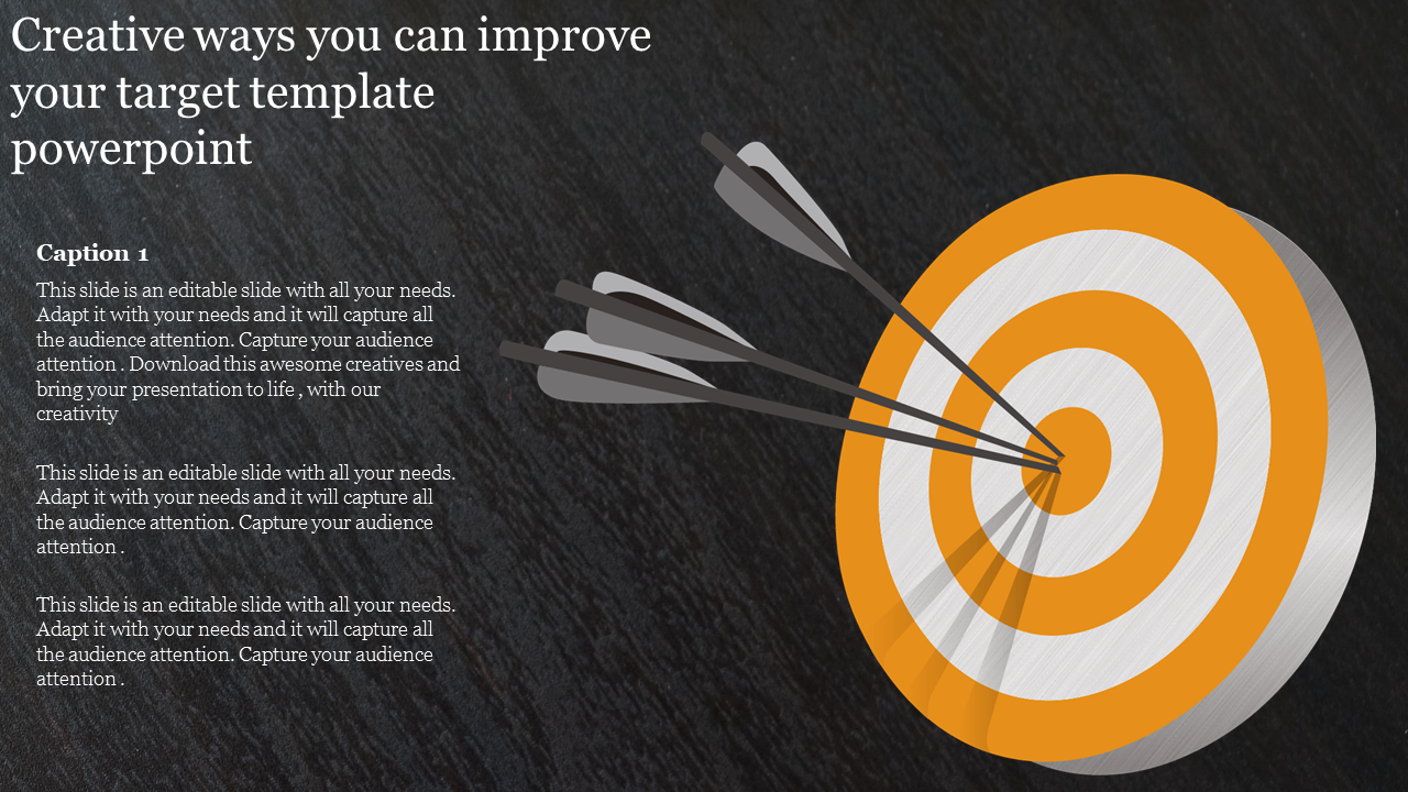 target template powerpoint-Creative ways you can improve your target template powerpoint